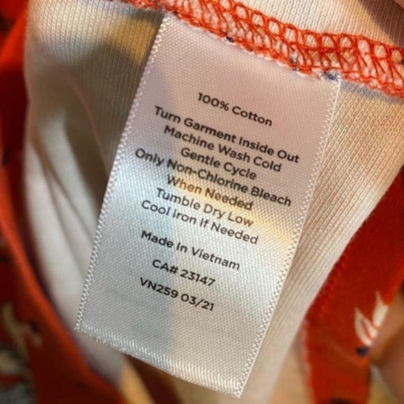 Talbots Handkerchief Peacock Print Sheath Red Cap Sleeve Dress Large Petite LP - Picture 7 of 8